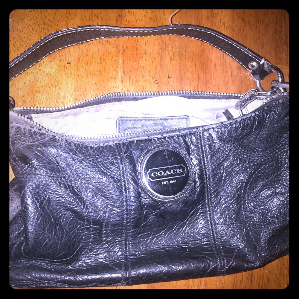 Vintage Black Coach Purse loved!